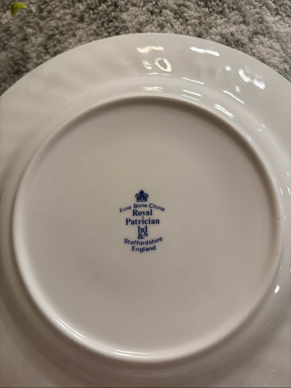 Royal Patrician Fine Bone China Pink Botanical Serve Dish England NWT 8” - Picture 9 of 14